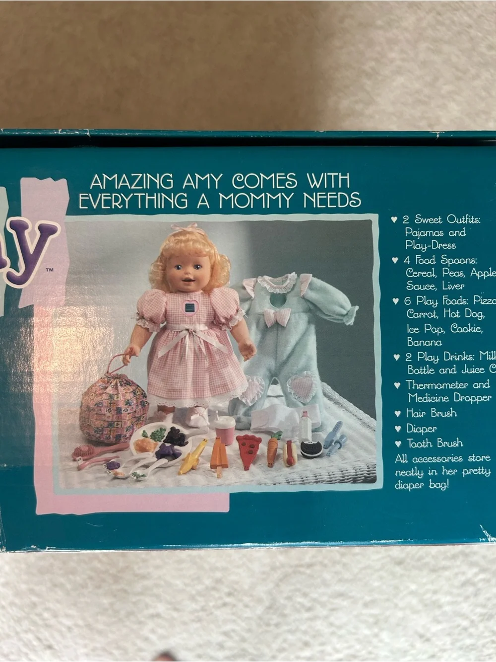 1998 Playmates Amazing Amy Interactive Doll - New sealed